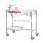 HC-M037 Factory Price hospital trolley Cart medical Stainless steel clean Wound Cart trolley for hospital