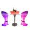 Luminous Outdoor Furniture Light Club Led Furniture Glowing Bar Chairs for Wedding Night Club LED Bar Tables for Party and Event