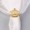 Factory Wholesale Gold Crown Napkin Ring For Wedding Table Decoration