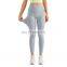 Sexy Nude One Size High Waist Peach Hip Gym Yoga Tight Pants Crotchless Women Workout Fitness Active Sports Wear Leggings