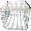 Supermarket stackable metal storage wire cage