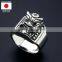 Silver ring engraved with the Heart Sutra with ultra precise engraving technique. Made in Japan High quality