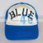 flat short brim 5 panel cap with printing logo