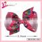 Cute kids wholesale hair accessories frozen ribbon bow frozen hair clip for girls