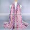 2016 New Design Stylish Printed Cotton Tassel Arab Girl Muslim Hijab