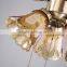 Green Bronze Iron Body Outdoor Lighted 5 Blade 230V Ceiling Fans