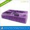 China factory purple flocking inner cosmetic tray for gift