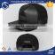 2016 latest design your own 100% cotton patch faux leather snapback cap