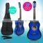 Beginners 38" Acoustic Guitar Wooden Classical Guitar Steel String W/Bag