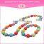 Multi-color personalized custom necklace sexy charm bracelet new model jewelry set