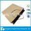 Brown kraft paper bag hot stamping with twisted handle without printing