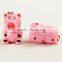 Promotional Cartoon Pig LED light flash keychain with sound