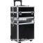 4 in 1 Aluminum Makeup Trolley Case