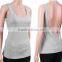 2016 OEM Women Cotton Scoop Neck Deep V Back Short Camisole