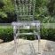 Plastic elegant resin napoleon wedding chair