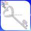 White Gold Plated Created 925 Sterling Silver Created Diamond Heart Key Pendant For Necklace