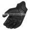 Fashion Men Black Genuine Lambskin Motorcycle Driving Leather Glove motorcycle gloves