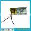 Hot Selling 401121 55mAh rechargeable polymer batteries for bluetooth earphone