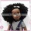 High quality black doll parts vinyl African American girl dolls