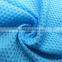 football pattern blue 150gsm net warp sportswear lycra nylon fabric