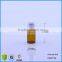 4ml 16*35mm Clear Mini Amber Glass Bottles With Gold/Silver Aluminum Cap For Perfume Package