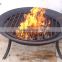 cast iron or aluminum outdoor fire pit