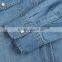 2015 Latest Fashion 100% Cotton Leisure Short Denim Maxi Dress