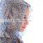 Summer Fashion Lady Lace Breathable Transparent Raincoat With Hood