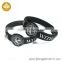 Custom made silicone teething bracelet debossed wristband customize stretch silicone bracelet