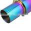 3.5inch outlet Universal Stainless Steel Chrome Exhaust Muffler Pipe for Sale
