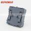 British standard stainless steel 2 gang electric wall switch