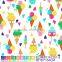 cartoon icecream printing nylon spandex 4 way stretch a bathing suit material