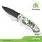 Camping Scenic folding knife with Black Blade & bear logo aluminum handle