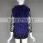 Rabbit Hooded Fur Cape /Shawl with Tassels for ladies