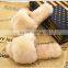 Great promotion Custom washable disposable fur hotel home slipper
