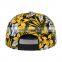 Flat brim 100% cotton men's/women's snapback custom hats