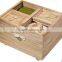 Top factory solid wood rice box with 4 drawers light weight boxes