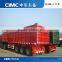 CIMC heavy duty carbon steel 3 axles side dump semi trailer