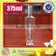 fancy long neck cork high flint material 375ml glass rum bottles