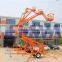 Hydraulic aerial articulated man lift towable cherry picker for sale