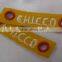 factory bulk custom embroidery fabric shoes labels