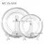Wholesale Hottest Cheap Wedding and Hotel Decorative Clear Beaded Glass Charger Plate