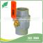PVC TWO PIECES BALL VALVE(STAINLESS STEEL HANDLE)