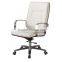 Swivel Wood Office Chairs With Castors,high Back Wood Office Chairs With Casters,white pu Wood Office Chairs With Castors
