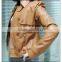 2015 OEM sevice soft thin leather jacket for women