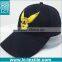LCTN1871 vintage black heavy cotton fifted baseball bump cap