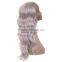 synthetic Latest product loose deep wave lace front silver grey wigs