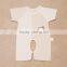 New Design summer natural colored cotton short sleeve baby cotton clothes