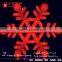 South American style LED wall snowflake light deluxe forked snowflake abs or acrylic motifs christmas light snowflake