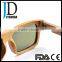 wholesale 2016 hinge wood sunglasses anti-reflection mirror lenses sunglasses